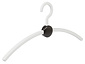 Garderobehanger "Point" kunststof wit / zwart Garderobehanger "Point" kunststof wit / zwart