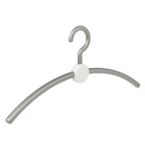 Garderobehanger "Point" kunststof zilver / wit Garderobehanger "Point" kunststof zilver / wit