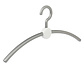 Garderobehanger "Point" kunststof zilver / wit Garderobehanger "Point" kunststof zilver / wit