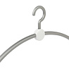 Garderobehanger "Point" kunststof zilver / wit, 45 cm Garderobehanger "Point" kunststof zilver / wit, 45 cm