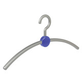 Garderobehanger "Point" kunststof zilver / blauw Garderobehanger "Point" kunststof zilver / blauw
