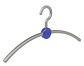 Garderobehanger "Point" kunststof zilver / blauw Garderobehanger "Point" kunststof zilver / blauw