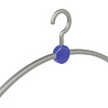 Garderobehanger "Point" kunststof zilver / blauw, 45 cm Garderobehanger "Point" kunststof zilver / blauw, 45 cm