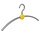 Garderobehanger "Point" kunststof zilver / geel