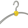 Garderobehanger "Point" kunststof zilver / geel, 45 cm Garderobehanger "Point" kunststof zilver / geel, 45 cm