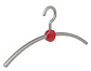 Garderobehanger "Point" kunststof zilver / rood Garderobehanger "Point" kunststof zilver / rood