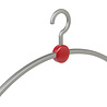 Garderobehanger "Point" kunststof zilver / rood, 45 cm Garderobehanger "Point" kunststof zilver / rood, 45 cm