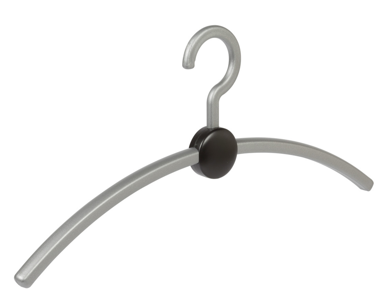 Garderobehanger "Point" kunststof zilver / zwart Garderobehanger "Point" kunststof zilver / zwart