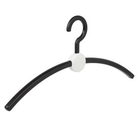 Garderobehanger "Point" kunststof zwart / wit