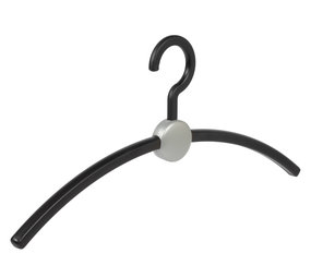 Garderobehanger "Point" kunststof zwart / zilver Garderobehanger "Point" kunststof zwart / zilver