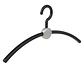 Garderobehanger "Point" kunststof zwart / zilver