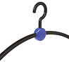 Garderobehanger "Point" kunststof zwart / blauw, 45 cm Garderobehanger "Point" kunststof zwart / blauw, 45 cm
