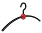 Garderobehanger "Point" kunststof zwart / rood