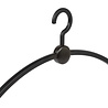 CW CONCEPT Garderobehanger "Point" kunststof zwart / zwart