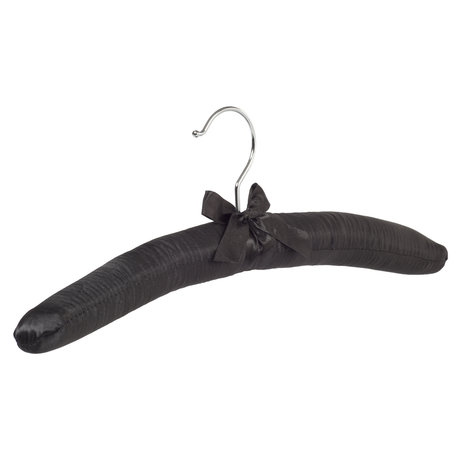 Blouse / shirthanger satijn zwart