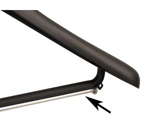 SER-VIZ Siliconen pantalonstrips transparant voor kunststof kledinghangers (100 st.)