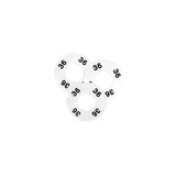 Maatschijf wit met zwarte opdruk