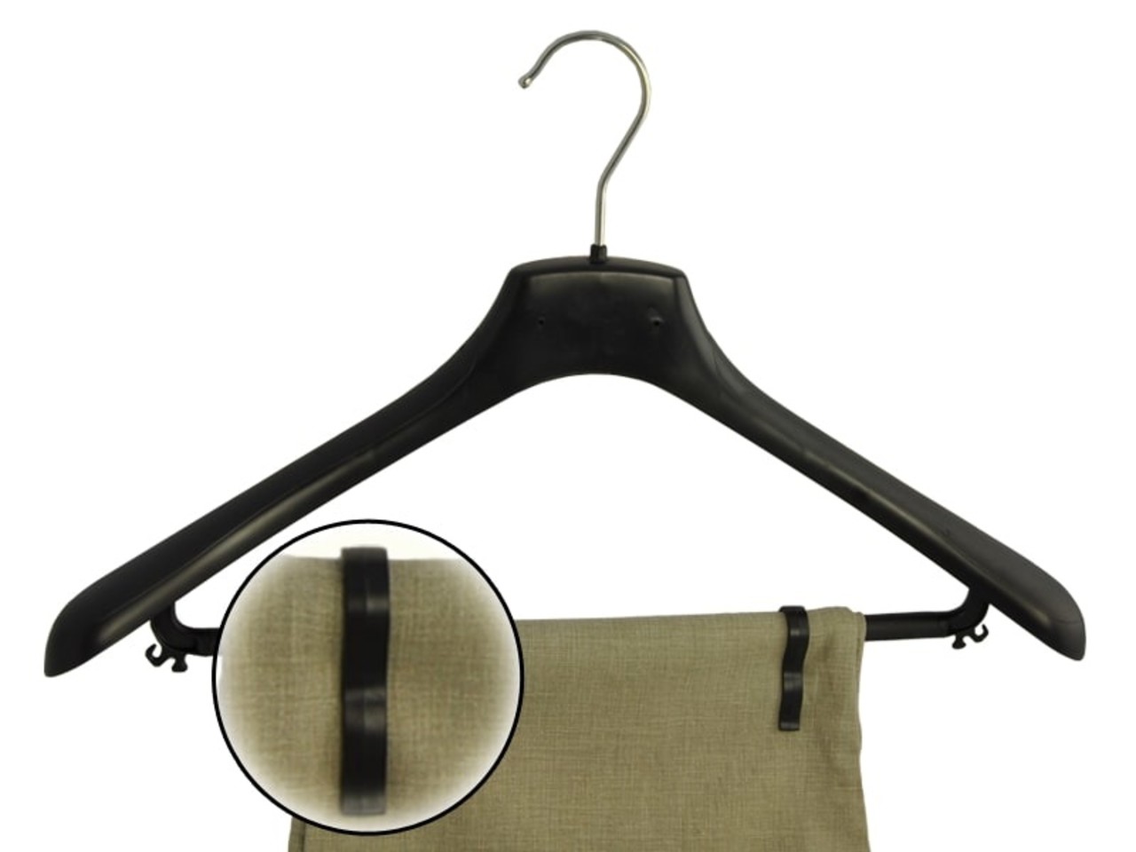 Pantalonclip kunststof zwart Pantalonclip kunststof zwart