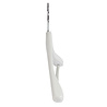Mantel / kostuumhanger beukenhout wit gelakt met schouderverbreding en anti-slip broeklat, 38 cm Mantel / kostuumhanger beukenhout wit gelakt met schouderverbreding en anti-slip broeklat, 38 cm