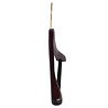 Mantel / kostuumhanger beukenhout mahonie gebeitst met messinghaak, schouderverbreding en anti-slip broeklat, 38 cm Mantel / kostuumhanger beukenhout mahonie gebeitst met messinghaak, schouderverbreding en anti-slip broeklat, 38 cm