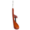 Mantel / kostuumhanger beukenhout kersen gebeitst met schouderverbreding en anti-slip broeklat, 41 cm Mantel / kostuumhanger beukenhout kersen gebeitst met schouderverbreding en anti-slip broeklat, 41 cm