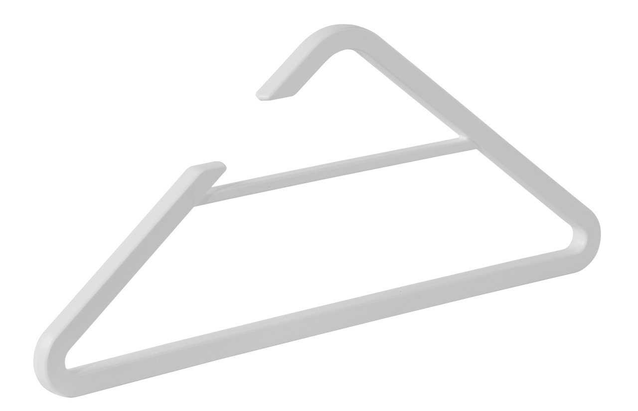 Garderobehanger "Delta" kunststof wit