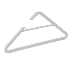 Garderobehanger "Delta" kunststof wit