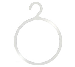 Sjaalhanger kunststof transparant met haak (10 st.) Sjaalhanger kunststof transparant met haak (10 st.)