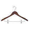 DE KLEDINGHANGER GIGANT Blouse / shirthanger (geknikt) beukenhout walnoten gebeitst met rokinkepingen en anti-slip knijpers DE KLEDINGHANGER GIGANT Blouse / shirthanger (geknikt) beukenhout walnoten gebeitst met rokinkepingen en anti-slip knijpers