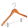 Blouse / shirthanger beukenhout kersen gebeitst met rokinkepingen en anti-slip knijpers, 44 cm Blouse / shirthanger beukenhout kersen gebeitst met rokinkepingen en anti-slip knijpers, 44 cm