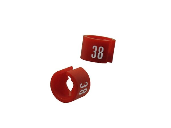 Maataanduider rood met witte opdruk (100  st.)