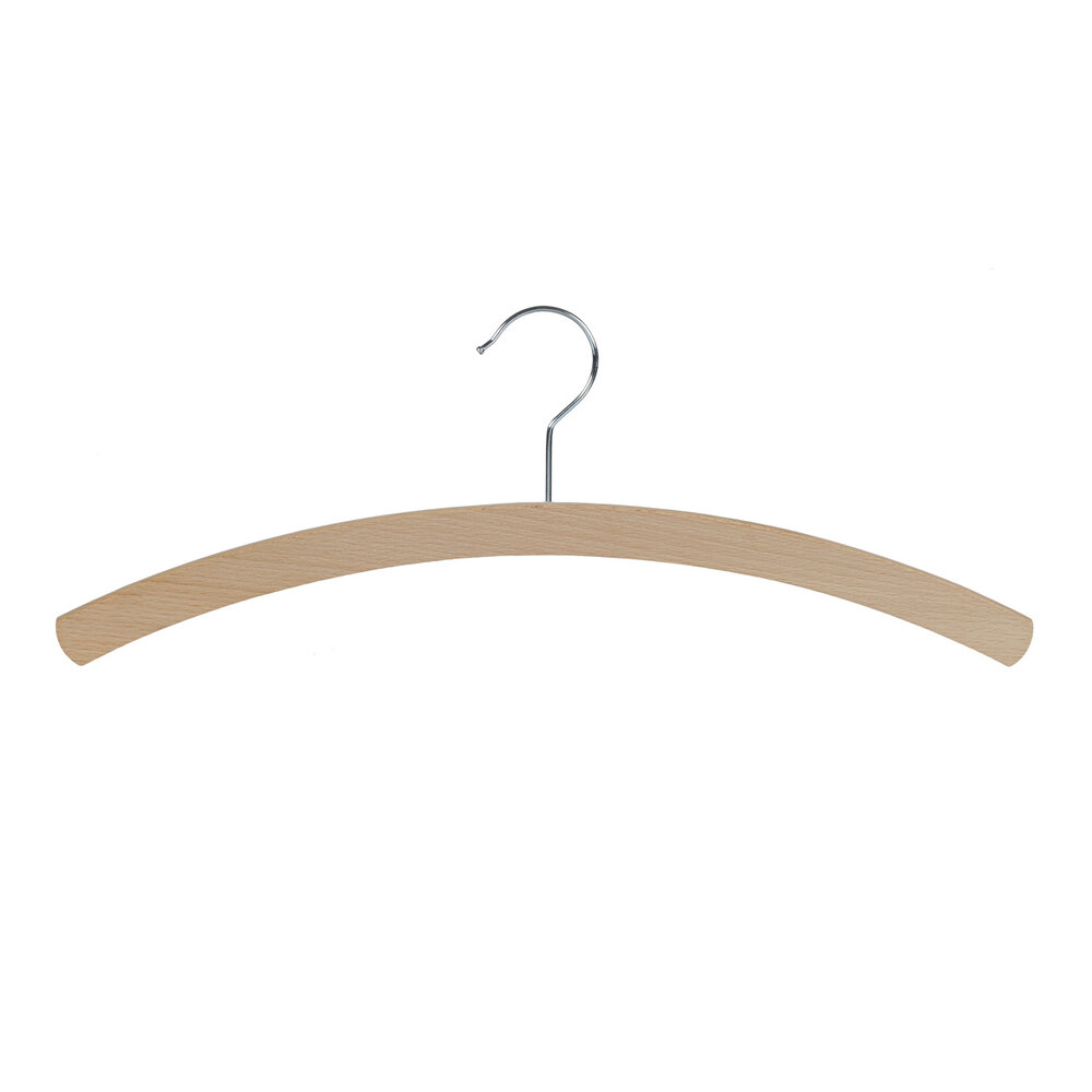 Blouse / shirthanger (vlak) beukenhout naturel gelakt Blouse / shirthanger (vlak) beukenhout naturel gelakt