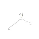 DE KLEDINGHANGER GIGANT Rokhanger (vlak) metaal met witte anti-slip coating