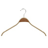 Mantel / kostuumhanger berkenhout naturel gelakt met schouderverbreding en rokinkepingen, 42 cm Mantel / kostuumhanger berkenhout naturel gelakt met schouderverbreding en rokinkepingen, 42 cm