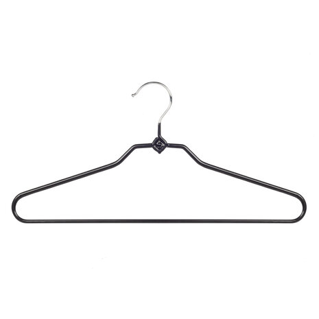 DE KLEDINGHANGER GIGANT Broekhanger metaal met zwarte anti-slip coating
