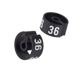 Maataanduider zwart met witte opdruk (25 st.)