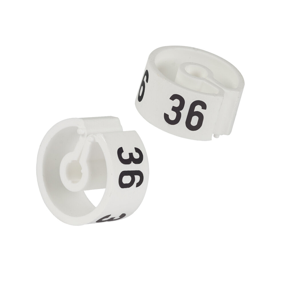 Maataanduider wit met zwarte opdruk (25 st.) Maataanduider wit met zwarte opdruk (25 st.)