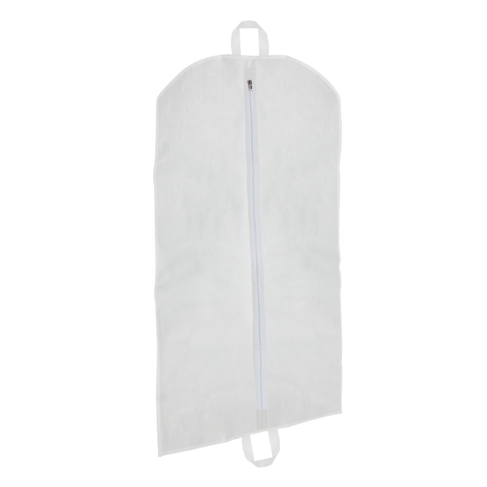 Kledinghoes (non woven) wit met rits