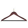 DE KLEDINGHANGER GIGANT Hotelhanger anti-diefstal (geknikt) beukenhout mahonie gebeitst met rokinkepingen en anti-slip broeklat DE KLEDINGHANGER GIGANT Hotelhanger anti-diefstal (geknikt) beukenhout mahonie gebeitst met rokinkepingen en anti-slip broeklat