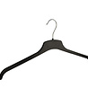 DE KLEDINGHANGER GIGANT Blouse / shirthanger (vlak) kunststof zwart DE KLEDINGHANGER GIGANT Blouse / shirthanger (vlak) kunststof zwart