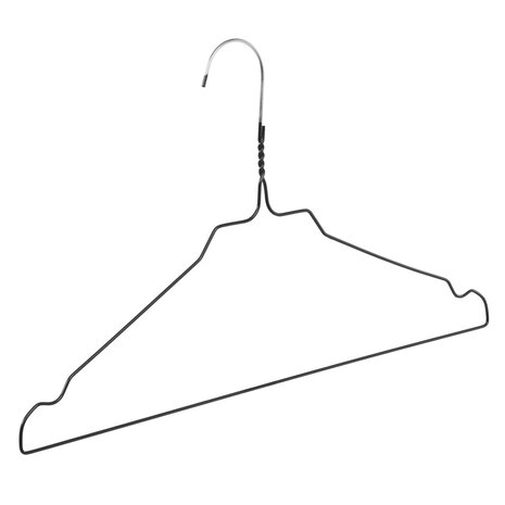 Draad / stomerijhanger metaal zwart gecoat (Ø 2,4 mm) met rokinkepingen