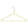 DE KLEDINGHANGER GIGANT Draad / stomerijhanger metaal geel gecoat (Ø 2,4 mm) met rokinkepingen DE KLEDINGHANGER GIGANT Draad / stomerijhanger metaal geel gecoat (Ø 2,4 mm) met rokinkepingen