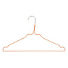 DE KLEDINGHANGER GIGANT Draad / stomerijhanger metaal oranje gecoat (Ø 2,4 mm) met rokinkepingen DE KLEDINGHANGER GIGANT Draad / stomerijhanger metaal oranje gecoat (Ø 2,4 mm) met rokinkepingen