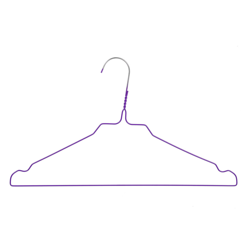 Draad / stomerijhanger metaal paars gecoat (Ø 2,4 mm) met rokinkepingen