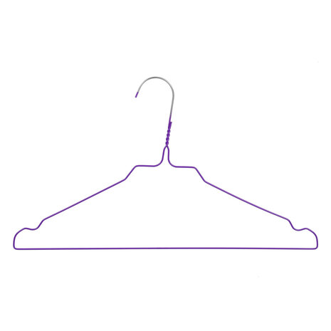 Draad / stomerijhanger metaal paars gecoat (Ø 2,4 mm) met rokinkepingen