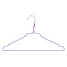 DE KLEDINGHANGER GIGANT Draad / stomerijhanger metaal paars gecoat (Ø 2,4 mm) met rokinkepingen DE KLEDINGHANGER GIGANT Draad / stomerijhanger metaal paars gecoat (Ø 2,4 mm) met rokinkepingen