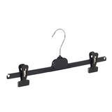 Ser-Viz Rok / broekhanger kunststof zwart met knijpers, 30 cm Ser-Viz Rok / broekhanger kunststof zwart met knijpers, 30 cm
