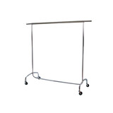 Chromen kledingrek, vaste hoogte 150 cm