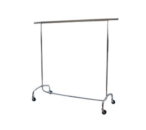 Chromen kledingrek, vaste hoogte 150 cm