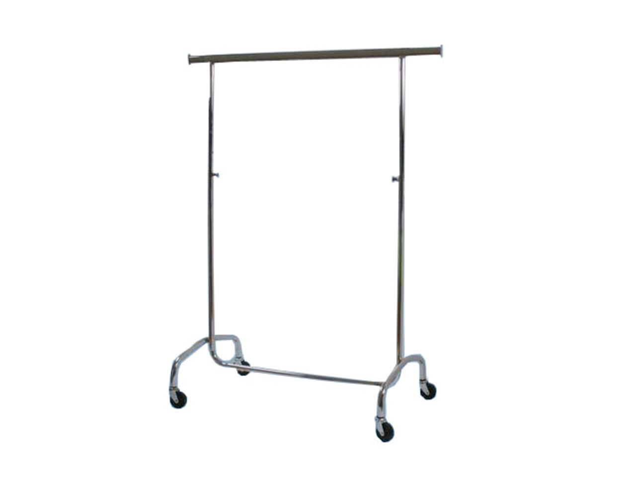 Chromen kledingrek, verstelbare hoogte 106 - 200 cm